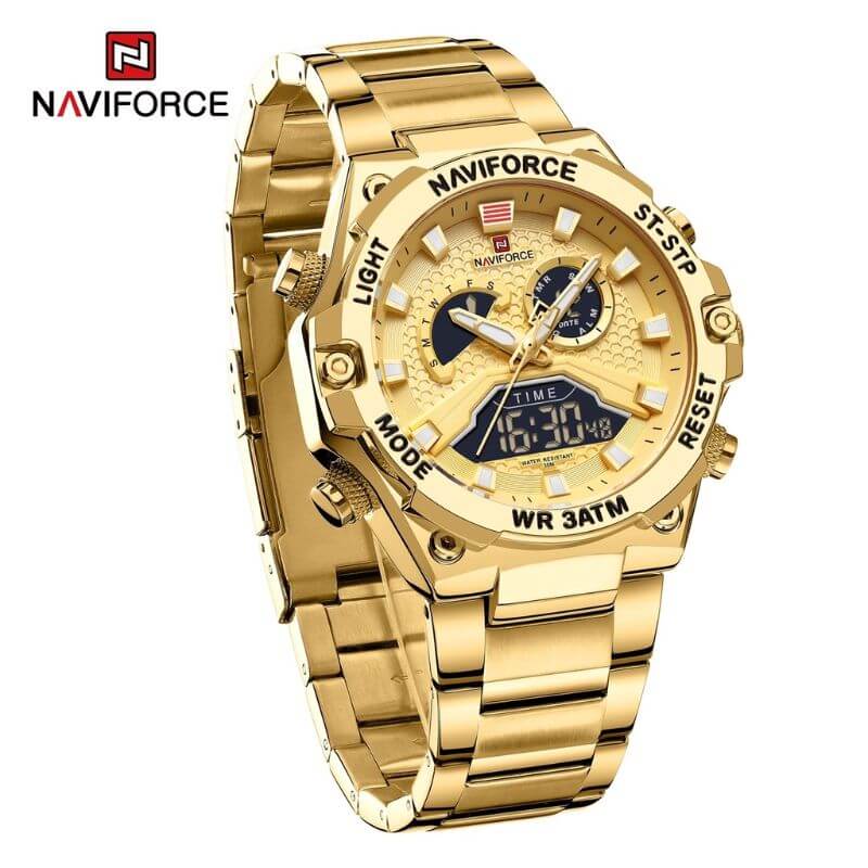 Buy Naviforce Nf Golden Watch Online At Best Price In Nepal