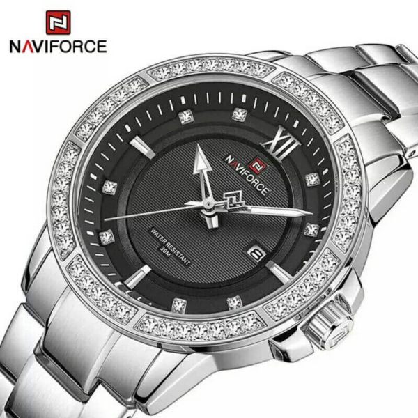 Buy Naviforce Nf Black Silver Watch Online At Best Price In Nepal