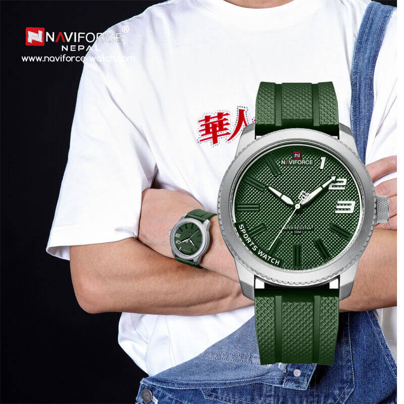 Buy Naviforce Nf T Green Watch Online At Best Price In Nepal