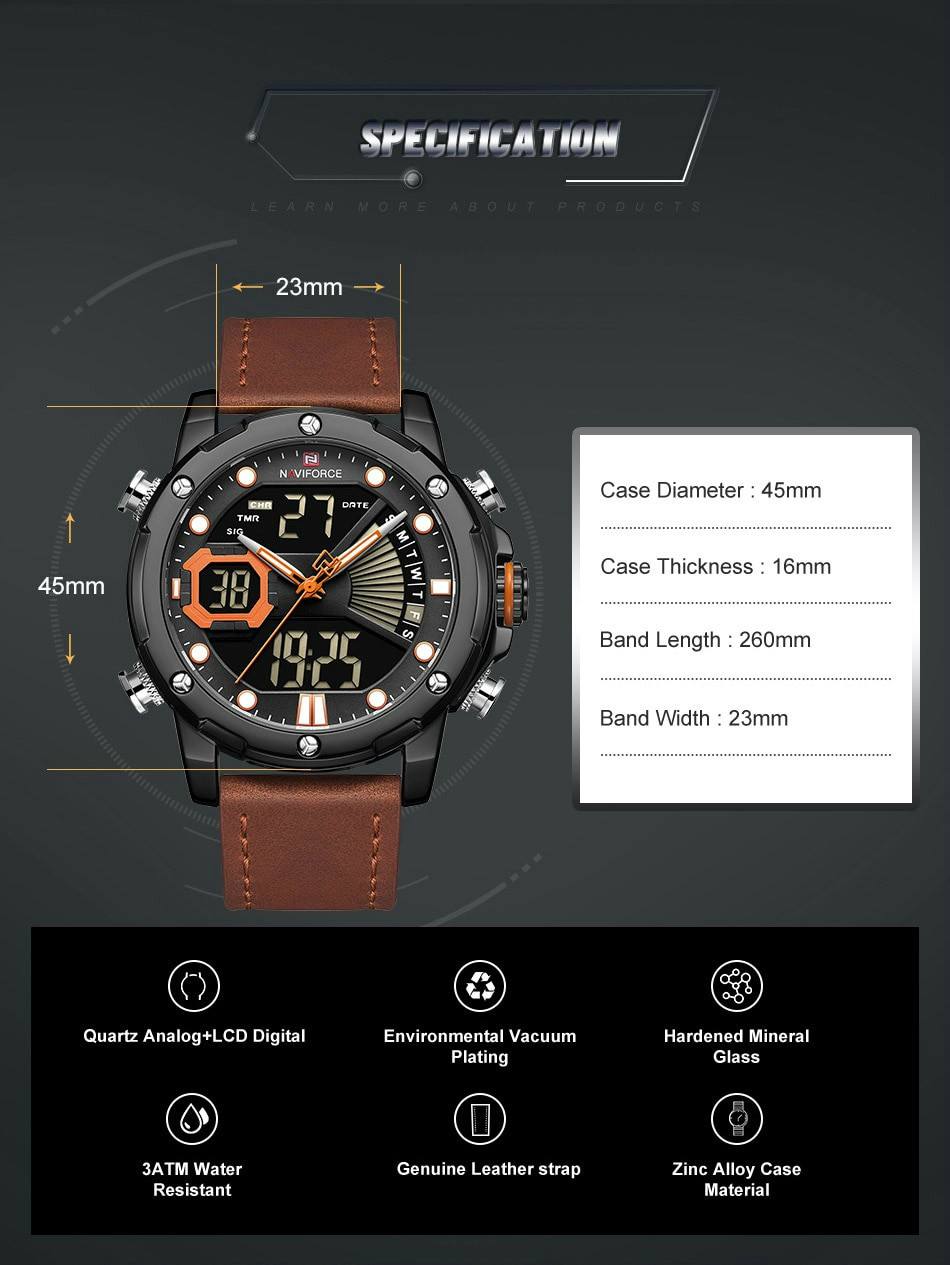 Buy NaviForce NF9172 - Black Watch Online at Best Price in Nepal ...