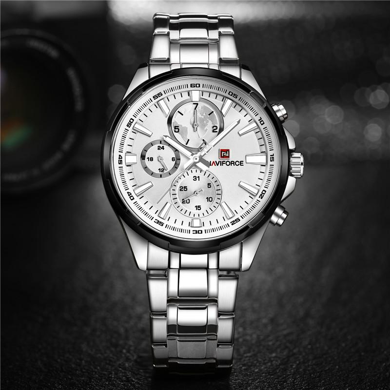 Buy NaviForce NF9089 Silver Watch Online at Best Price in Nepal