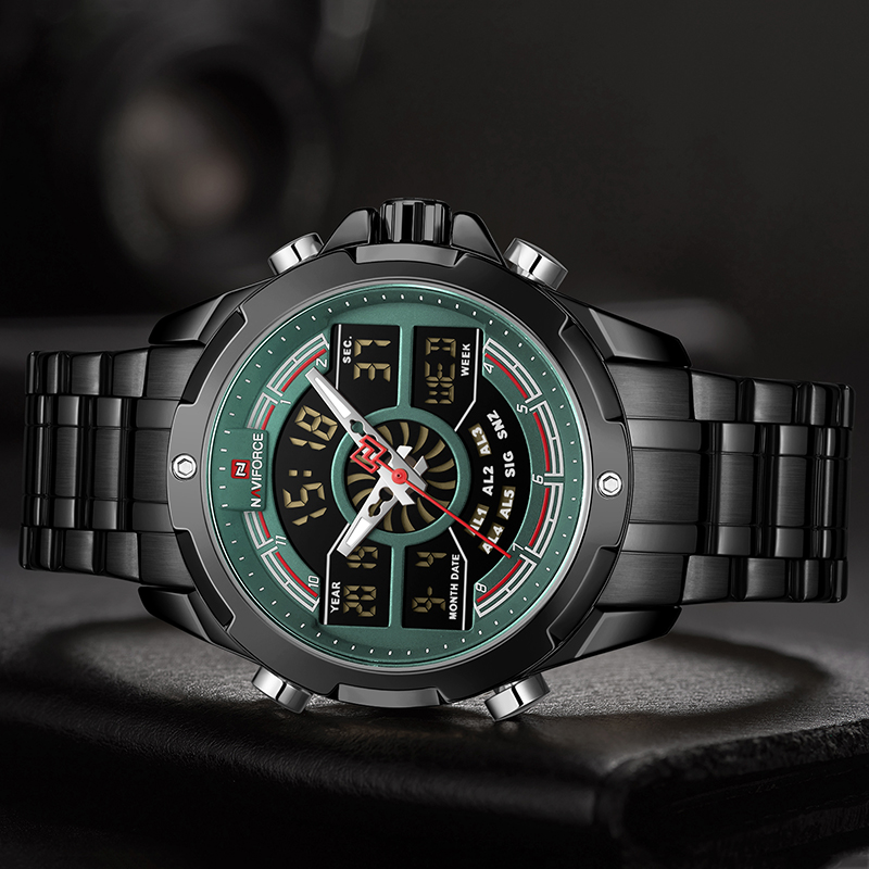 Buy NaviForce NF9170 Green Black Watch Online at Best Price in