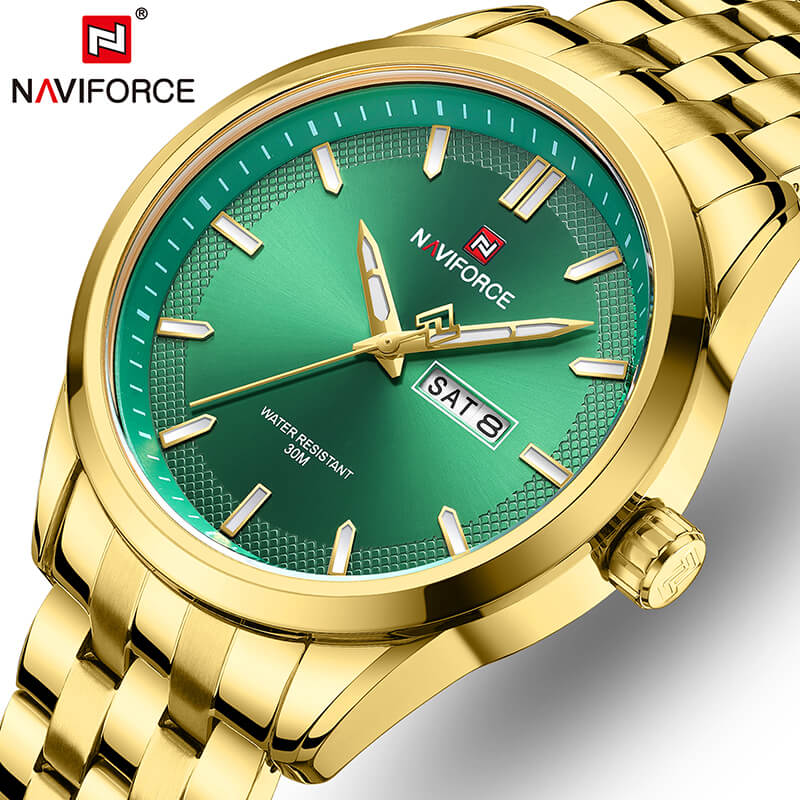 Buy NaviForce NF9203 - Green/Golden Watch Online at Best Price in Nepal ...