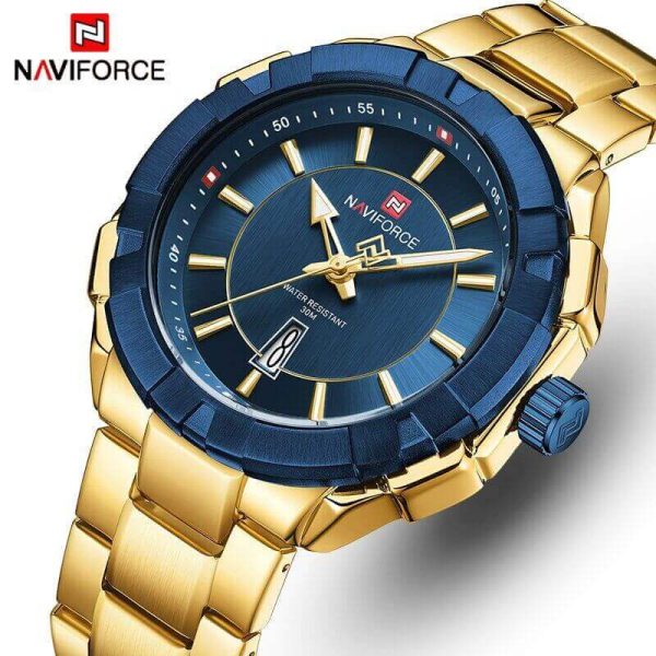 Buy Naviforce Nf Golden Watch Online At Best Price In Nepal Naviforce Nepal