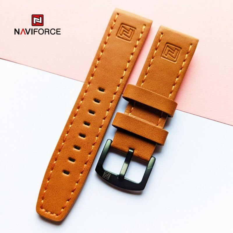 Buy NaviForce NF9095 Strap Brown Watch Online at Best Price in